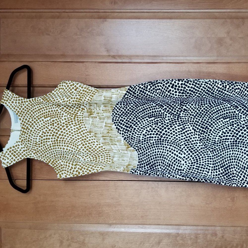 H&M Blue and Gold Dress